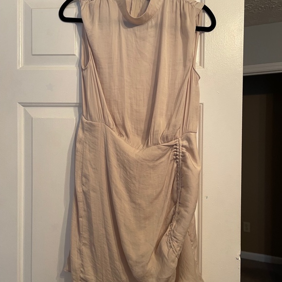 Naked Zebra MINDY MOCK NECK DRESS in Cream Color - Picture 6 of 6